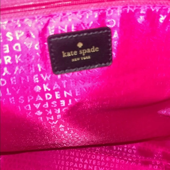 Kate Spade Pink and Black Checkered Tote - Picture 4 of 7